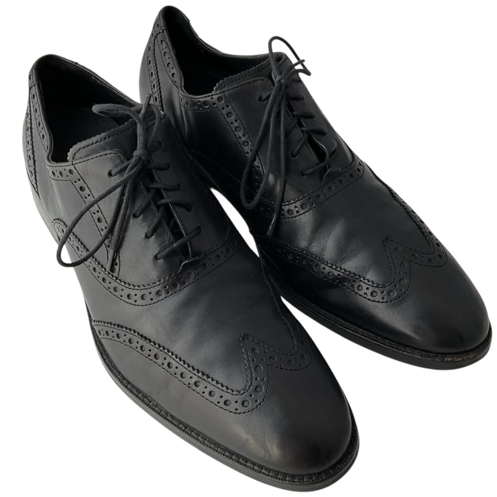 Cole Haan Air Madison C10145 Black Leather Wingtip LaceUp Oxford Men’s Size 10.5